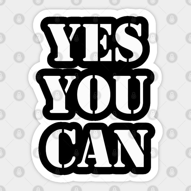 yes you can Sticker by Emma-shopping